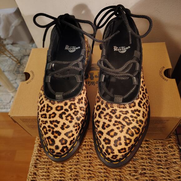 Dr. Martens Elphie II Leopard Ballet Flats – Light Tan – Size 7 -Discontinued - Picture 1 of 9
